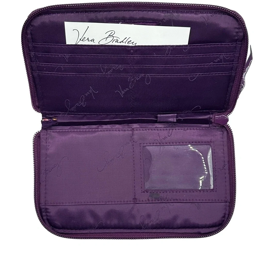 Vera Bradley Zip Around Safari Sunset Wallet - Picture 6 of 7